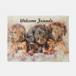 Paillasson Dachshund Chipies de bienvenue