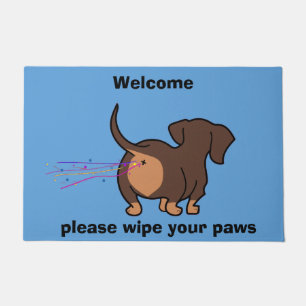 Paillasson Dachshund drôle