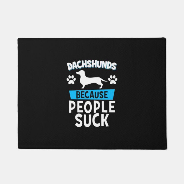 Paillasson Dachshunds Avec Mes Amis (Devant)