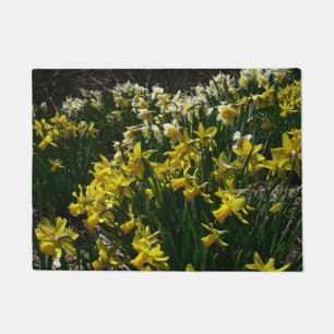 Paillasson Daffodiles jaunes et blancs Fleurs de printemps