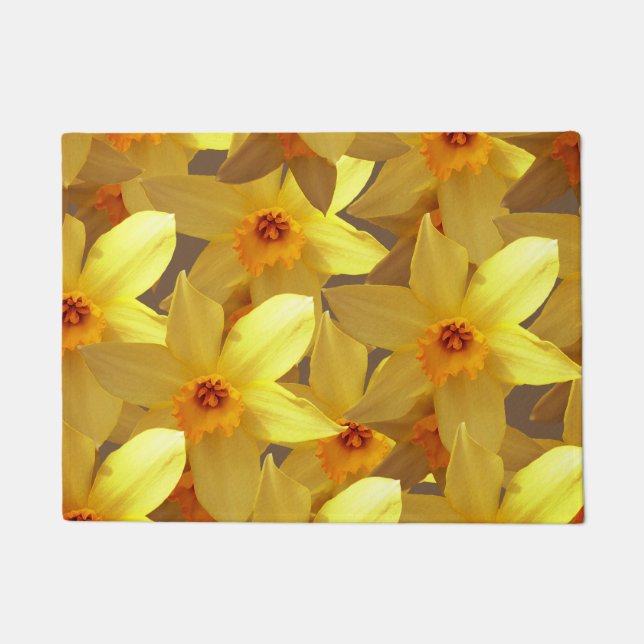 Paillasson Daffodils Fleur1 Porte Mat (Devant)