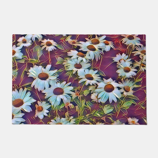 PAILLASSON DAISIES FLEURS (Devant)