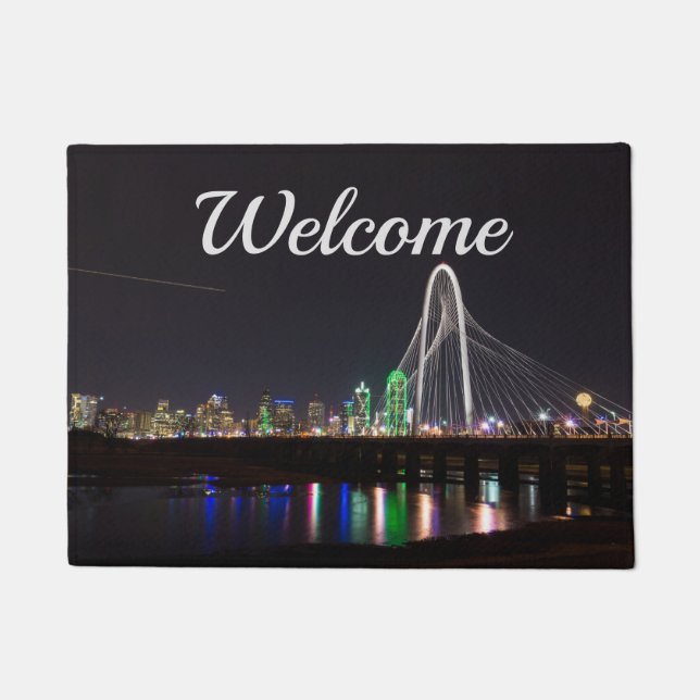 Paillasson Dallas Skyline Hunt Welcome Doormat (Devant)