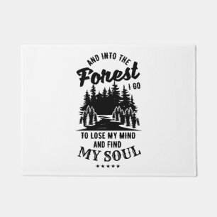 Paillasson Dans la forêt je vais