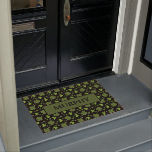Paillasson de porte personnalisée Shamrock irlanda