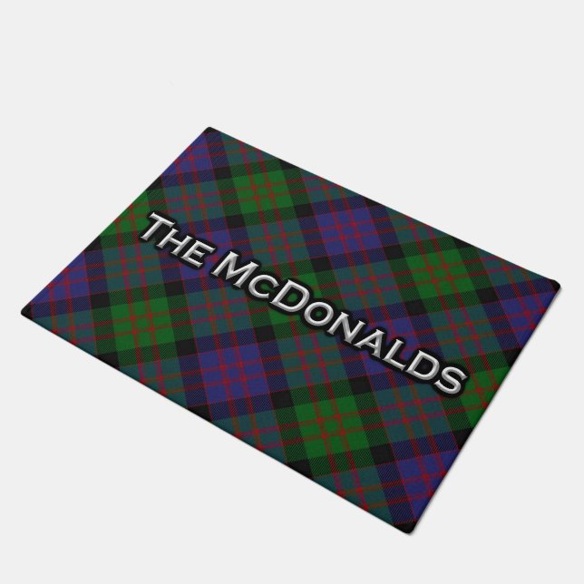 Paillasson de tartan de McDonald MacDonald de clan (Incliné)