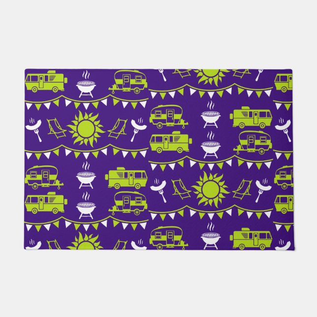 Paillasson Décor camping Caravan (Devant)