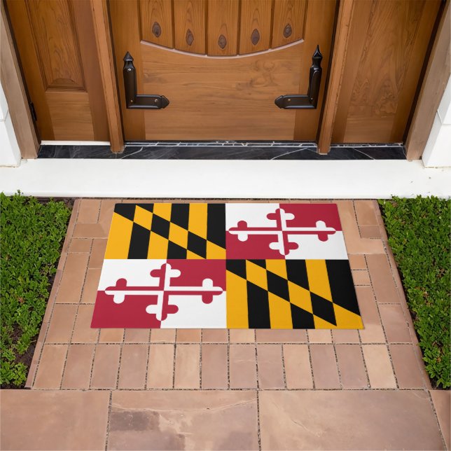 Paillasson Décor du drapeau de l'État du Maryland (De plein air)