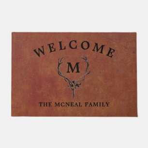 Paillasson Deer Antlers Faux Cuir