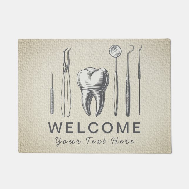 Paillasson Dentiste professionnel Dentiste vintage tendance (Devant)