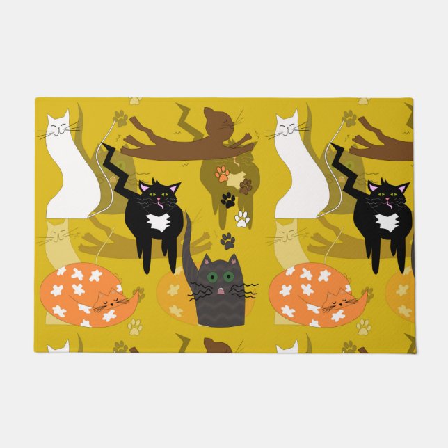 Paillasson Des chats si différents. (Devant)