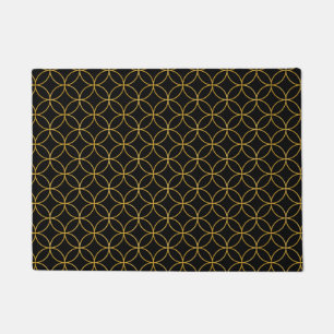 Paillasson Design1 traditionnel japonais - SHIPPO- Black&Gold