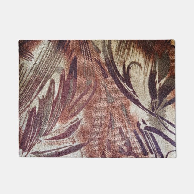 Paillasson Design floral Brown Abstrait 2 (Devant)