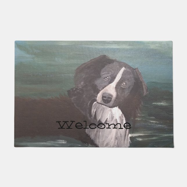 Paillasson Design floral coloré (Devant)