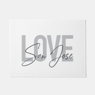 Paillasson Design moderne, simple, chic, cool Love San Jose