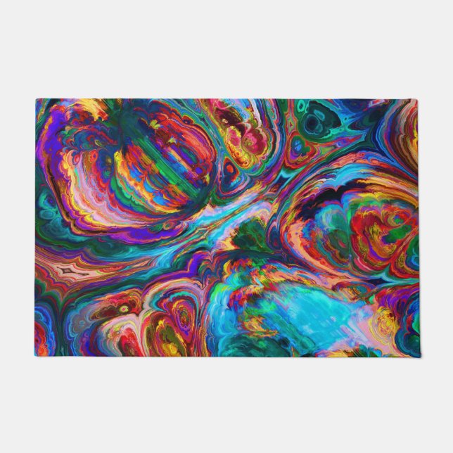 Paillasson Dessin moderne de peintures (Devant)