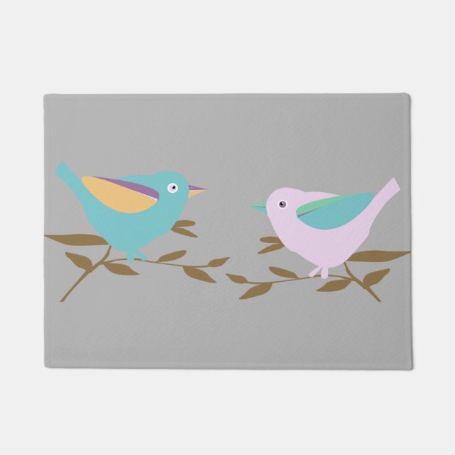 Paillasson Deux petits oiseaux (Devant)