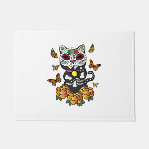 Paillasson Dia de los Muertos Monarch Papillon Sugar Skull C
