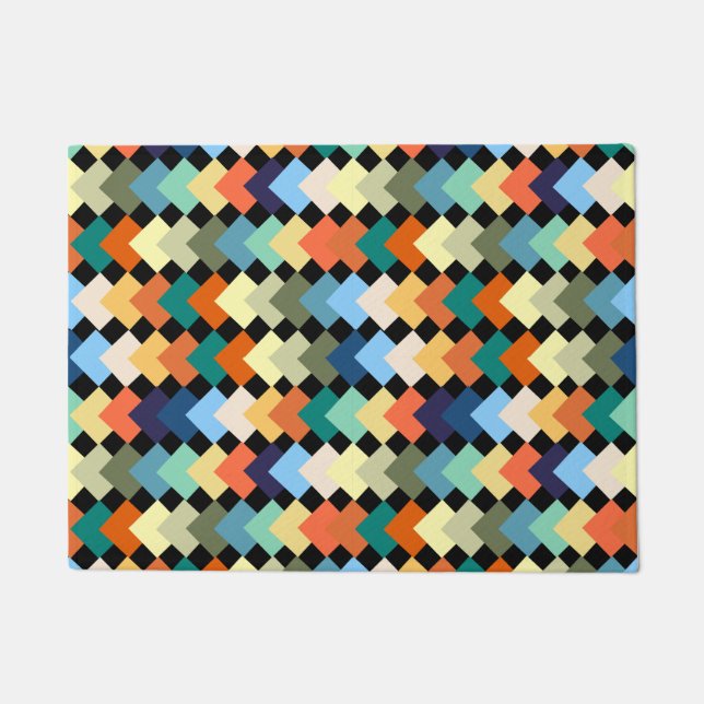 Paillasson Diamants de couleur claire (Devant)