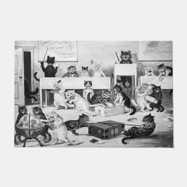 Paillasson Discipline de la classe de chats, Louis Wain (Devant)