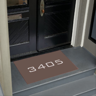 Paillasson do-it-yourself ADRESSE PERSONNALISÉE NUMÉRO et cou