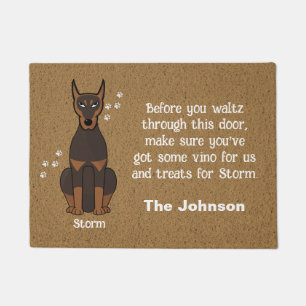 Paillasson Doberman Dog Dog Mat