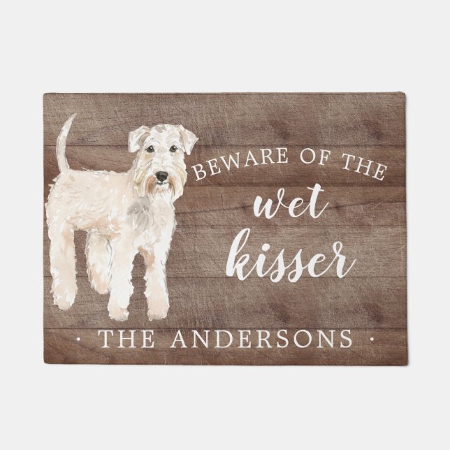 Paillasson Dog de Terrier roux - Manteau de porte personnalis (Devant)