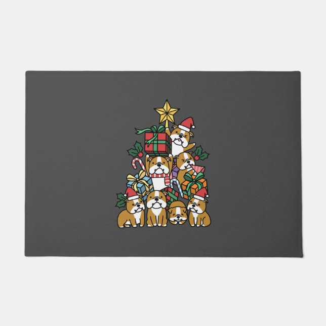 Paillasson Don de chien | Christmas Tree English Chien de tau (Devant)