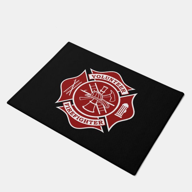 Paillasson Doormat de pompier volontaire - 18 po x 24 po (Incliné)