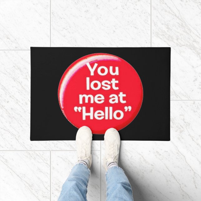 Paillasson Doormat Drôle Citation Vous M'Avez Perdue (Intérieur)