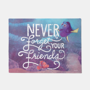 Paillasson Dory et Nemo N'oubliez jamais vos amis