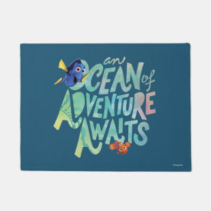 Paillasson Dory et Nemo Un océan d'aventures attend