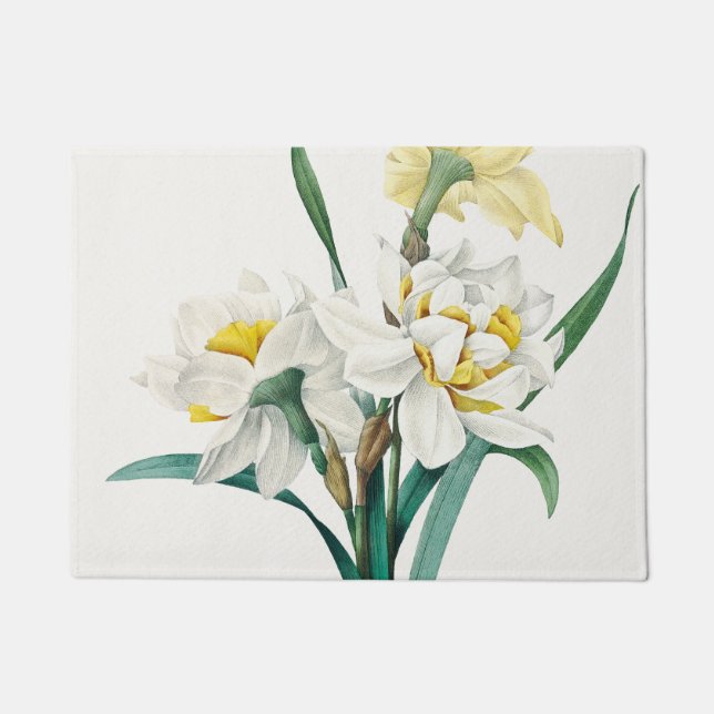 Paillasson Double Daffodil,  Pierre-Joseph Redouté, 1827 (Devant)