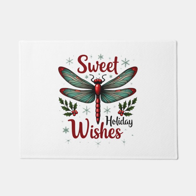 Paillasson Dragonfly des ailes de sucre de canne (Devant)