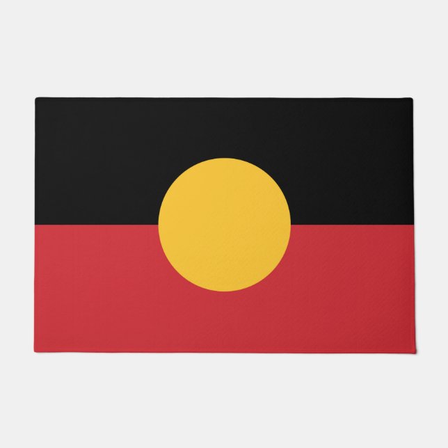 Paillasson Drapeau aborigène australien (Devant)