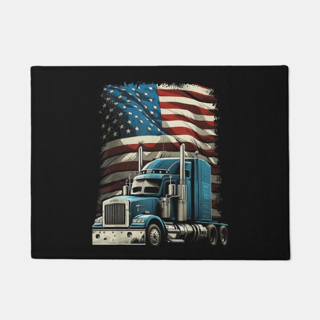 Paillasson Drapeau américain de camionnette pour voiture patr (Devant)