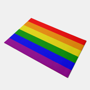 Paillasson Drapeau arc-en-ciel de la fierté gay