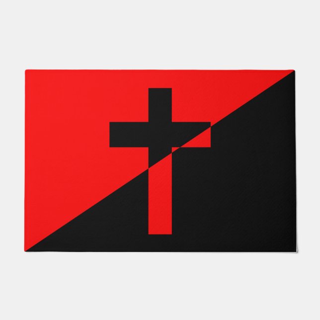 Paillasson Drapeau Christian Socialism & Anarchism (Libératio (Devant)
