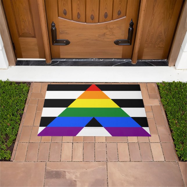 Paillasson Drapeau d'allié straight de SlipperyJoe lisse arc- (De plein air)