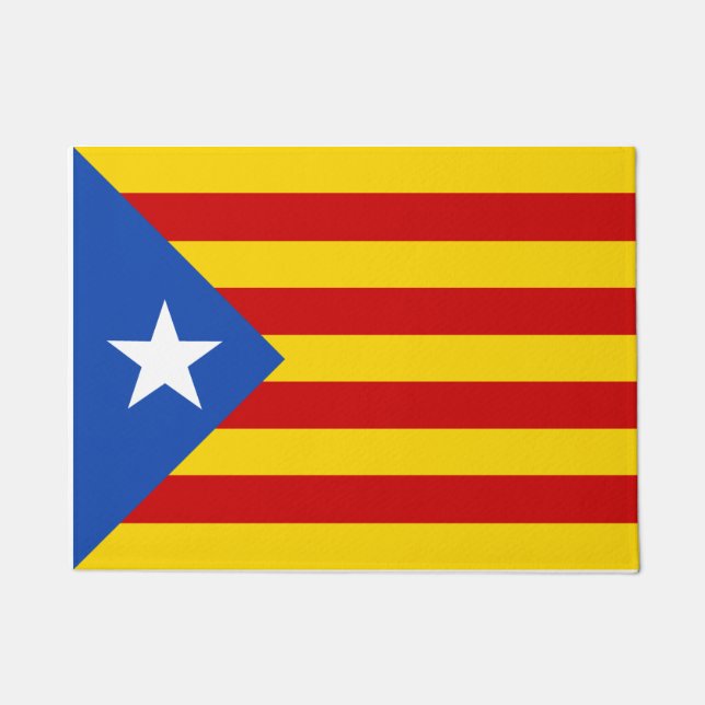 Paillasson Drapeau de Catalogne - La Senyera Estelada (Devant)