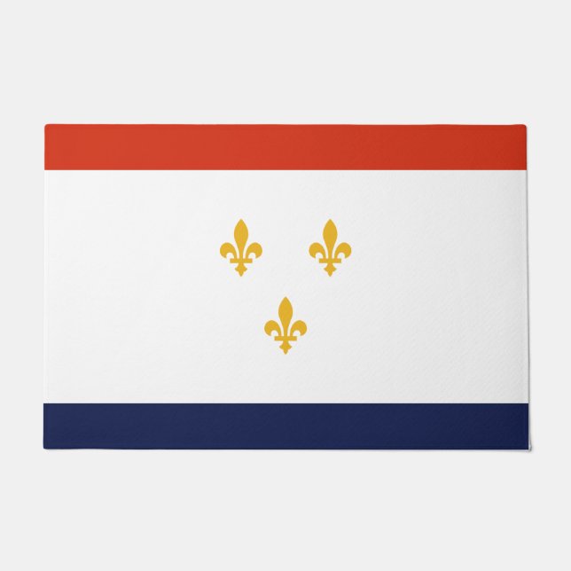 Paillasson Drapeau de la Nouvelle-Orléans (Louisiane, États-U (Devant)