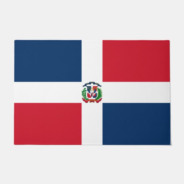 Paillasson Drapeau de la République dominicaine (Devant)