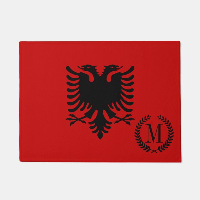 Paillasson Drapeau de l'Albanie (Devant)