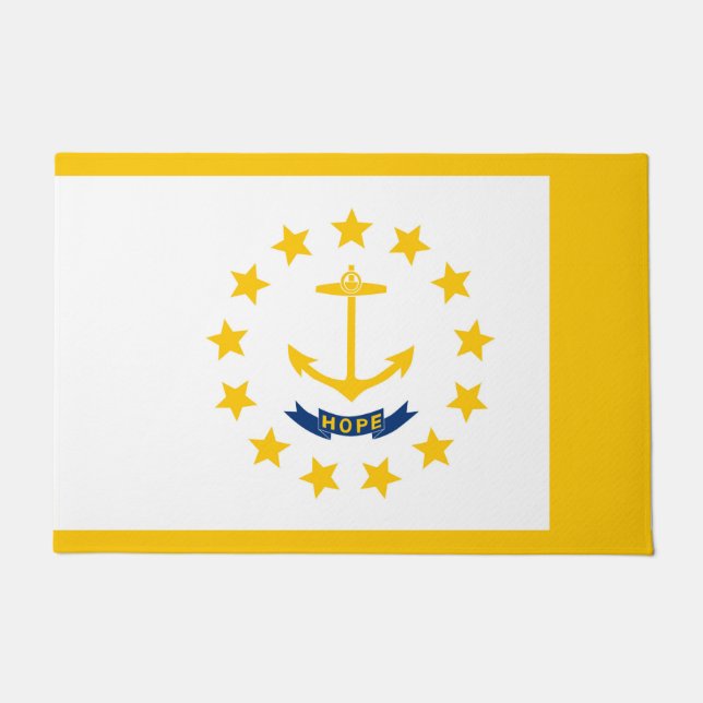 Paillasson Drapeau de l'État de Rhode Island (Devant)