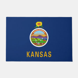 Paillasson Drapeau d'État du Kansas