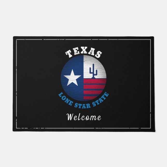 PAILLASSON DRAPEAU D'ÉTAT TEXAS LONE STAR (Devant)