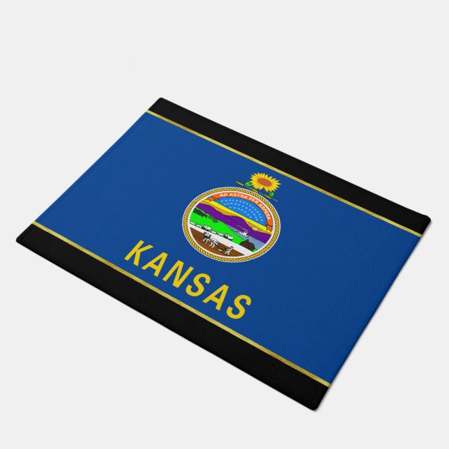 Paillasson Drapeau du Kansas (Incliné)