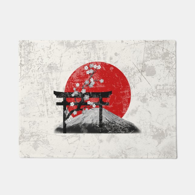 Paillasson Drapeau et symboles du Japon ID153 (Devant)