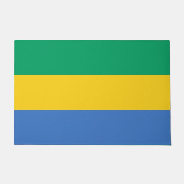 Paillasson Drapeau gabonais (Gabon) (Devant)