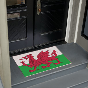 Paillasson Drapeau gallois (Pays de Galles) (Dragon gallois)